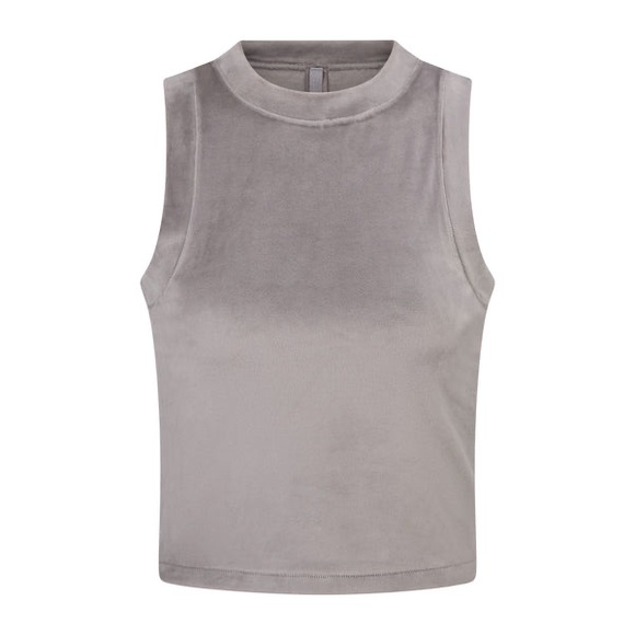 SKIMS Velour Crewneck Tank in Smoke XS - Picture 4 of 4